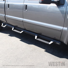 Load image into Gallery viewer, Westin 99-16 Ford F-250/350/450/550 CC (6.75ft Bed) HDX Drop Whl to Whl Nerf Step Bars - Text Blk - eliteracefab.com