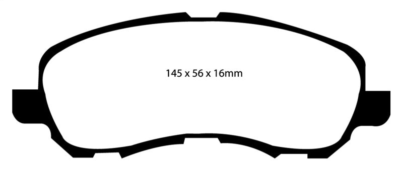 EBC 11-14 Chrysler 200 2.4 Redstuff Front Brake Pads - eliteracefab.com