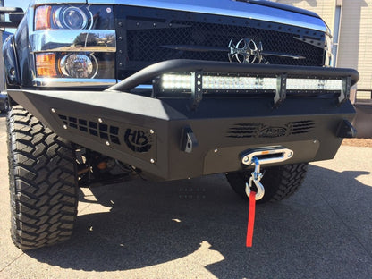 Addictive Desert Designs 15-18 Chevy Silverado 2500 HoneyBadger Front Bumper w/ Winch Mount Addictive Desert Designs