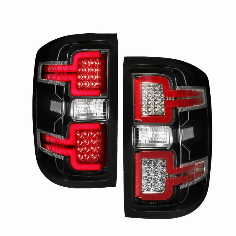 ANZO 2014-2018 Chevy Silverado 1500 LED Taillights Black - eliteracefab.com