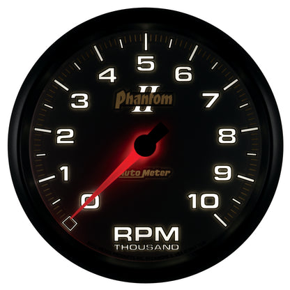 Autometer Phantom II 5in Electrical 10K RPM In-Dash Tachometer 7598
