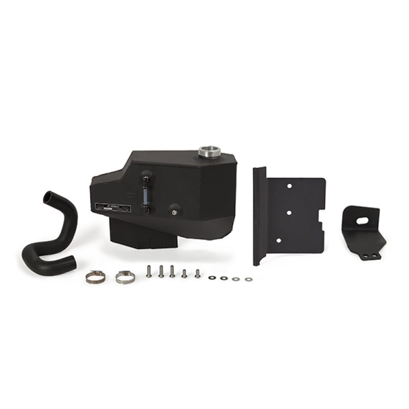 Mishimoto 08-10 Ford 6.4L Powerstroke Aluminum Degas Tank - Micro-Wrinkle Black - eliteracefab.com