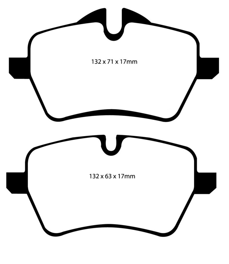 EBC 07-14 Mini Hardtop 1.6 Turbo Cooper S Ultimax2 Front Brake Pads - eliteracefab.com