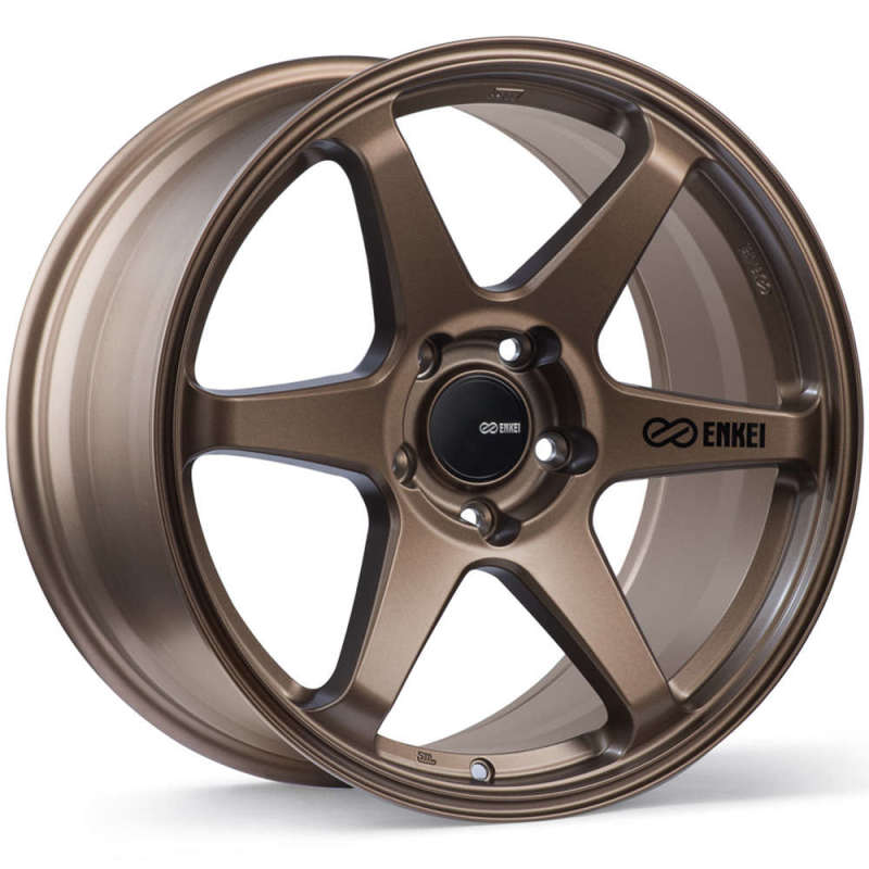 Enkei T6R 18x9.5 45mm Offset 5x100 Bolt Pattern 72.6 Bore Matte Bronze Wheel - eliteracefab.com