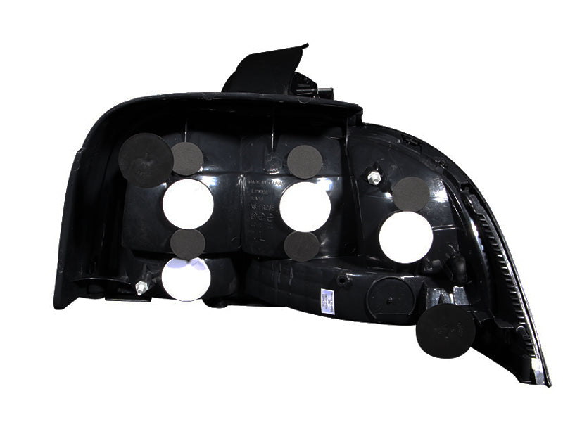 ANZO USA Ford Mustang Taillights Black; 1994-1998 - eliteracefab.com