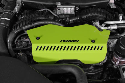 Perrin 2022+ Subaru WRX Pulley Cover - Neon Yellow - eliteracefab.com