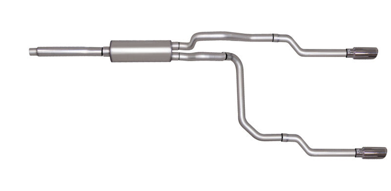 Gibson 87-92 Ford F-150 Custom 4.9L 2.5in Cat-Back Dual Split Exhaust - Stainless Gibson