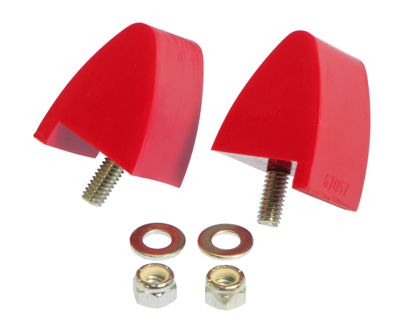 Prothane 64-73 Ford Mustang Front Bump Stops - Red