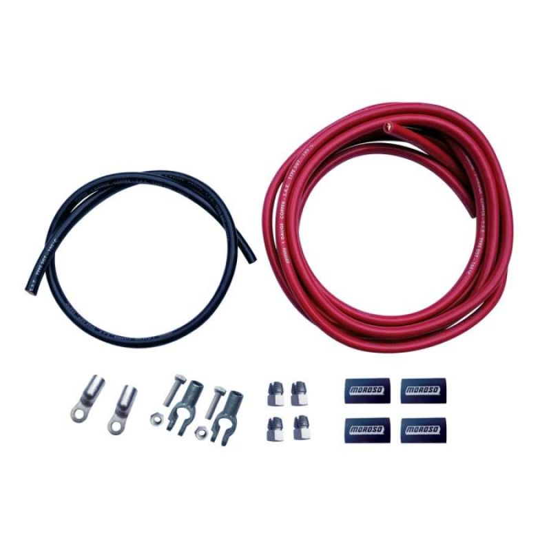 Moroso Remote Battery Cable Kit (Incl Positive & Negative Wire Screw Terminals) Moroso