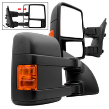 Load image into Gallery viewer, Xtune Pair G2 Ford Superduty 99-07 Heated Amber Signal Telescoping Mirrors MIR-FDSD99S-G2-PW-AM-SET - eliteracefab.com