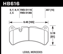 Load image into Gallery viewer, Hawk Performance ER-1 Front Brake Pads - HB616D.607