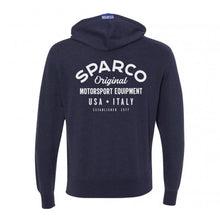 Load image into Gallery viewer, Sparco Sweatshirt ZIP Garage NVY - XXL