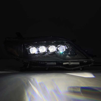 AlphaRex 880767 11-21 Toyota Sienna LUXX LED Proj Headlights Plank Style Alpha Black w/Seq Signal/DRL