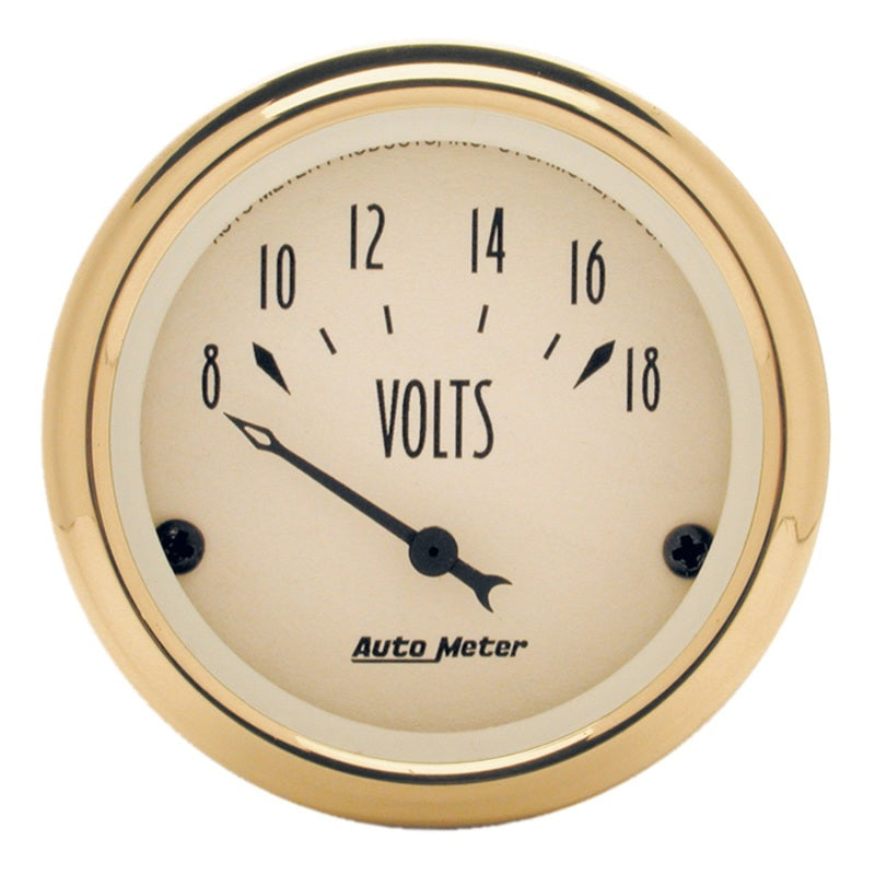 AutoMeter Golden Oldies 2-1/16in 18V Voltmeter Gauge 1592