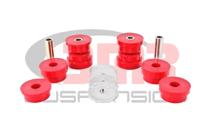 BMR CRADLE BUSHING KIT REAR RED POLY (2015+ MUSTANG) - eliteracefab.com