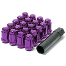 Load image into Gallery viewer, WHEEL MATE MUTEKI CLOSED END LUG NUTS – PURPLE 12×1.50 - eliteracefab.com