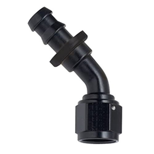 Fragola Performance Systems 204510-BL - 8000 Series Push-Lite Race Hose End - 45 Degree