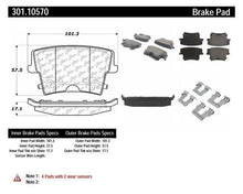 Load image into Gallery viewer, CENTRIC CENTRIC PREMIUM CERAMIC BRAKE PADS, 301.10570 - eliteracefab.com