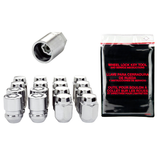 McGard M12x1.25 Chrome 5 Lug Wheel Install Kit Cone Seat - 84554