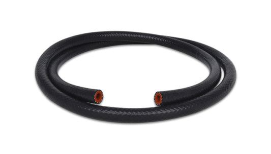 Vibrant 3/8in (10mm) I.D. x 5 ft. Silicon Heater Hose reinforced - Black - eliteracefab.com