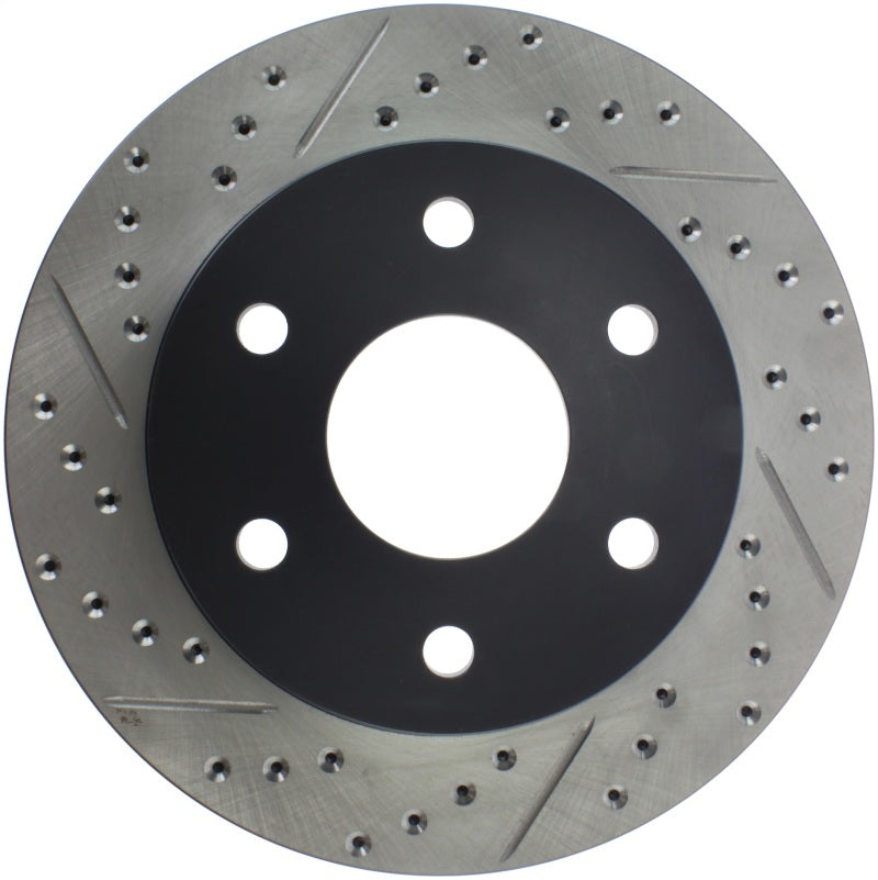 StopTech 99-06 GMC Sierra (2dr) Front Right Slotted & Drilled Rotor Stoptech