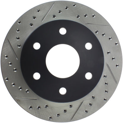StopTech 99-06 GMC Sierra (2dr) Front Right Slotted & Drilled Rotor Stoptech