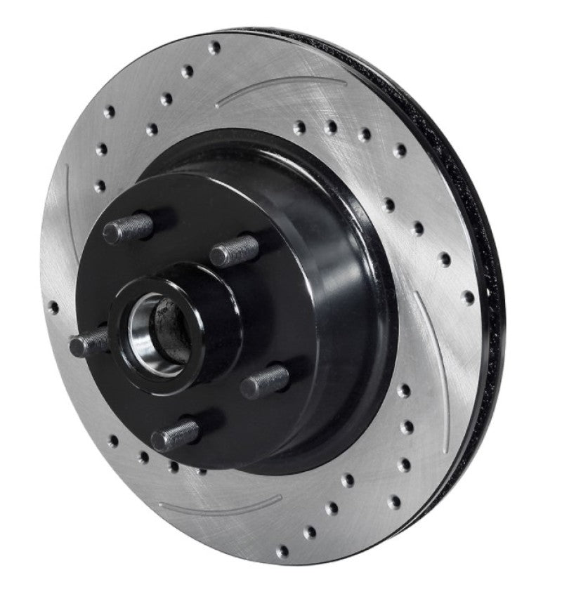 Wilwood Rotor Front SRP Drilled & Slotted Black - 65-69 Ford Mustang 5x4.50BC 11.29in Dia Wilwood