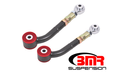 BMR 08-17 CHALLENGER UPPER TRAILING ARMS W/ ON-CAR ADJ. POLY/ROD ENDS - BLACK HAMMERTONE - eliteracefab.com