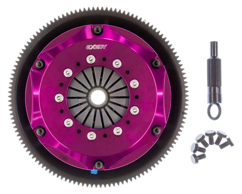 Exedy 1986-1989 Mazda RX-7 R2 Hyper Twin Cerametallic Clutch Sprung Center Disc Push Type Cove - eliteracefab.com