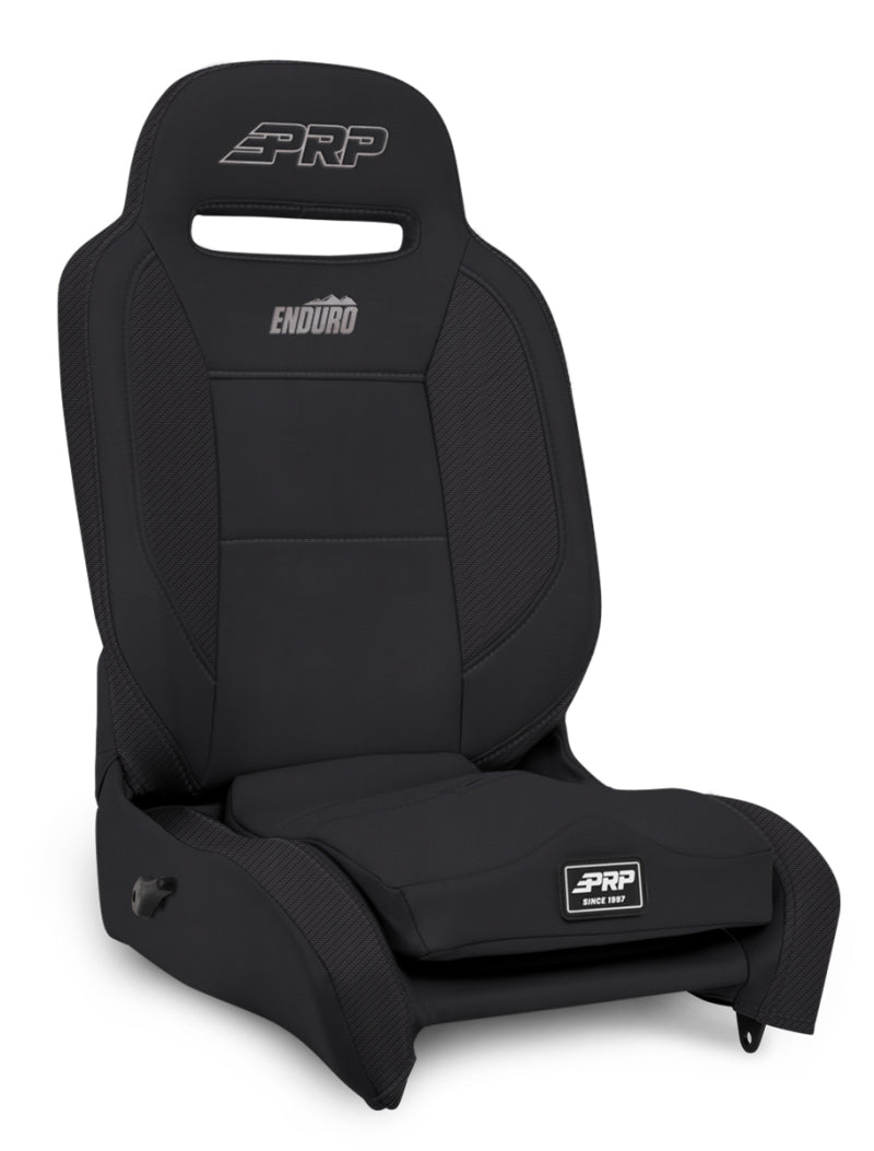 PRP Enduro Elite Reclining Suspension Seat (Driver Side)- Black Vinyl/Black - eliteracefab.com