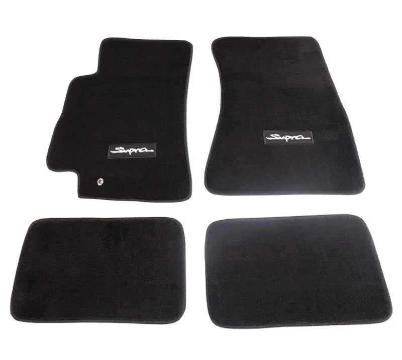 NRG Floor Mats Supra Logo 4-Piece Toyota Supra 1996-2002 - eliteracefab.com