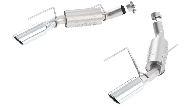 Borla 05-09 Mustang GT/Bullitt 4.6L 8cyl Aggressive ATAK Exhaust (rear section only) - eliteracefab.com