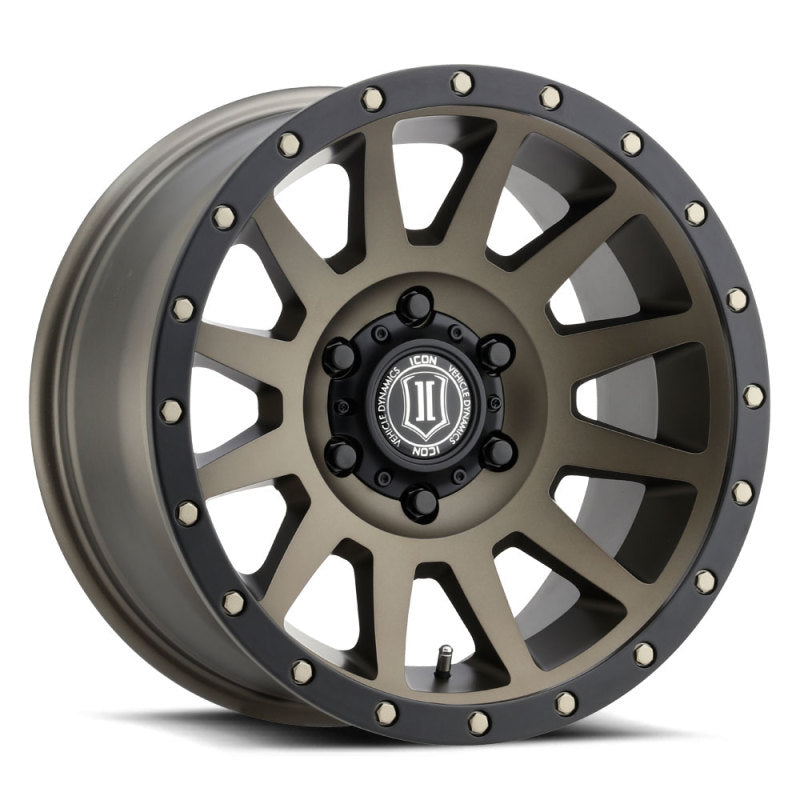 ICON Compression 17x8.5 6x5.5 0mm Offset 4.75in BS 106.1mm Bore Bronze Wheel - eliteracefab.com