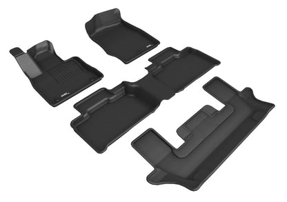 3D MAXpider L1FR13101509 2020-2021 Ford Explorer 1st/2nd/3rd Row Floor Mats - Black 3D MAXpider