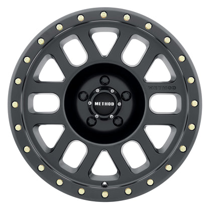 Method MR309 Grid 18x9 +18mm Offset 5x150 116.5mm CB Matte Black Wheel - eliteracefab.com