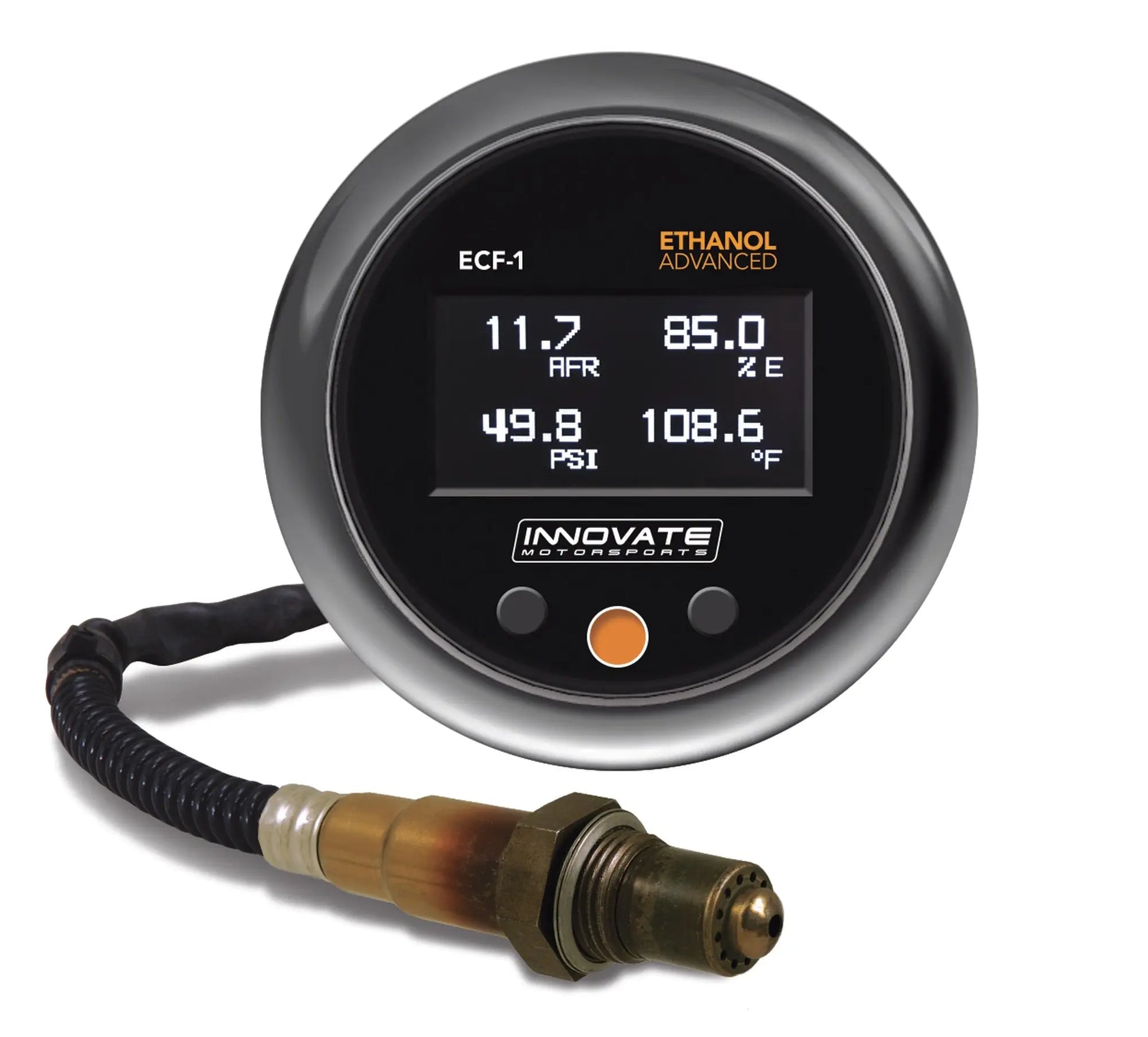 Innovate ECF-1 (Fuel) Ethanol Advanced Gauge Kit (SENSOR NOT INCLUDED) - eliteracefab.com