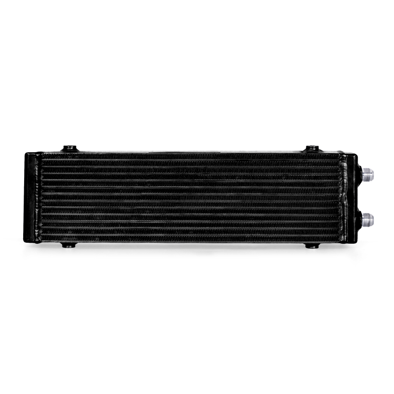 Mishimoto Universal Large Bar and Plate Dual Pass Black Oil Cooler - eliteracefab.com