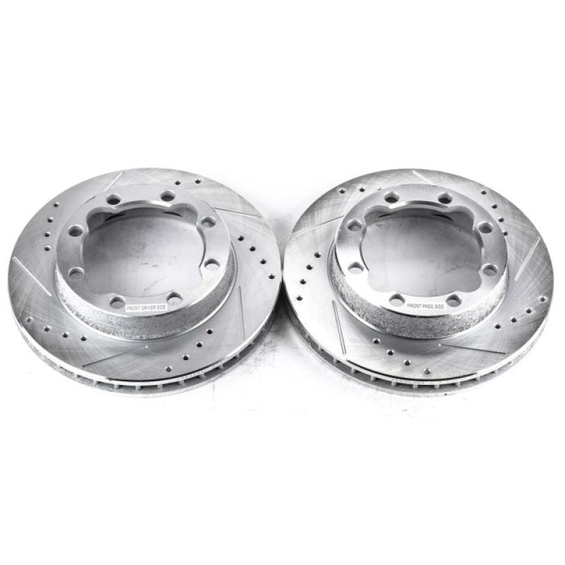 Power Stop 94-99 Chevrolet K1500 Suburban Front Evolution Drilled & Slotted Rotors - Pair PowerStop