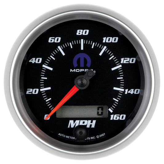 Autometer Mopar 3-3/8in 160 MPH Electric Programmable Speedometer Gauge - Black 880022