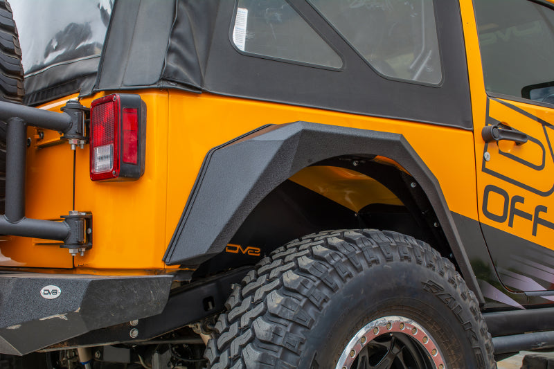 DV8 Offroad 2007-2018 Jeep Wrangler Armor Fenders - eliteracefab.com