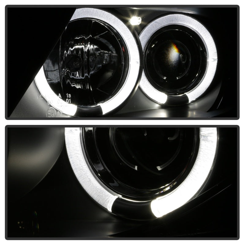 Spyder BMW Z4 03-08 Projector Headlights Halogen Model Only - LED Halo Black PRO-YD-BMWZ403-HL-BK - eliteracefab.com