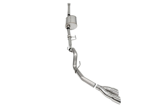 Corsa 2021-2022 Ford F-150 SuperCrew/6.5in Bed 3.5L V6 Sport Cat-Back Single Side Exit-Polished CORSA Performance