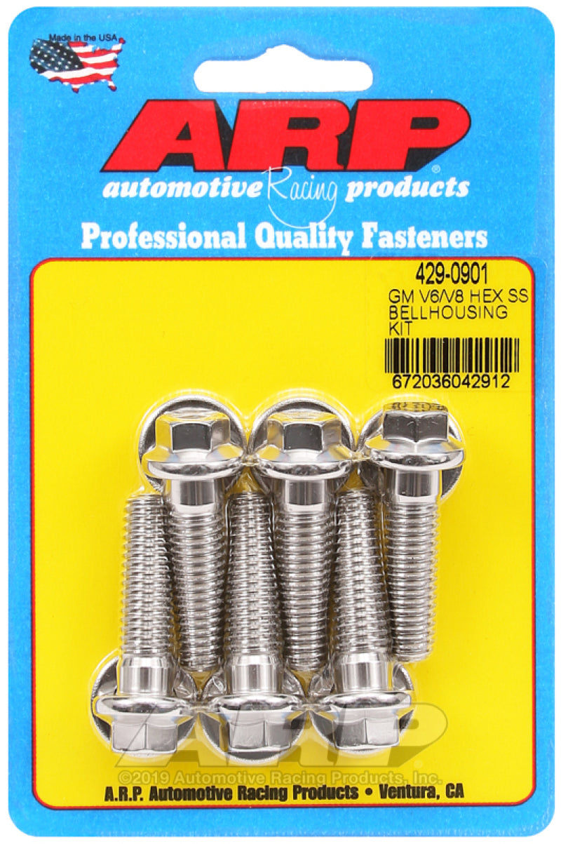 ARP GM V6/V8 SS Hex Bellhousing Bolt Kit ARP