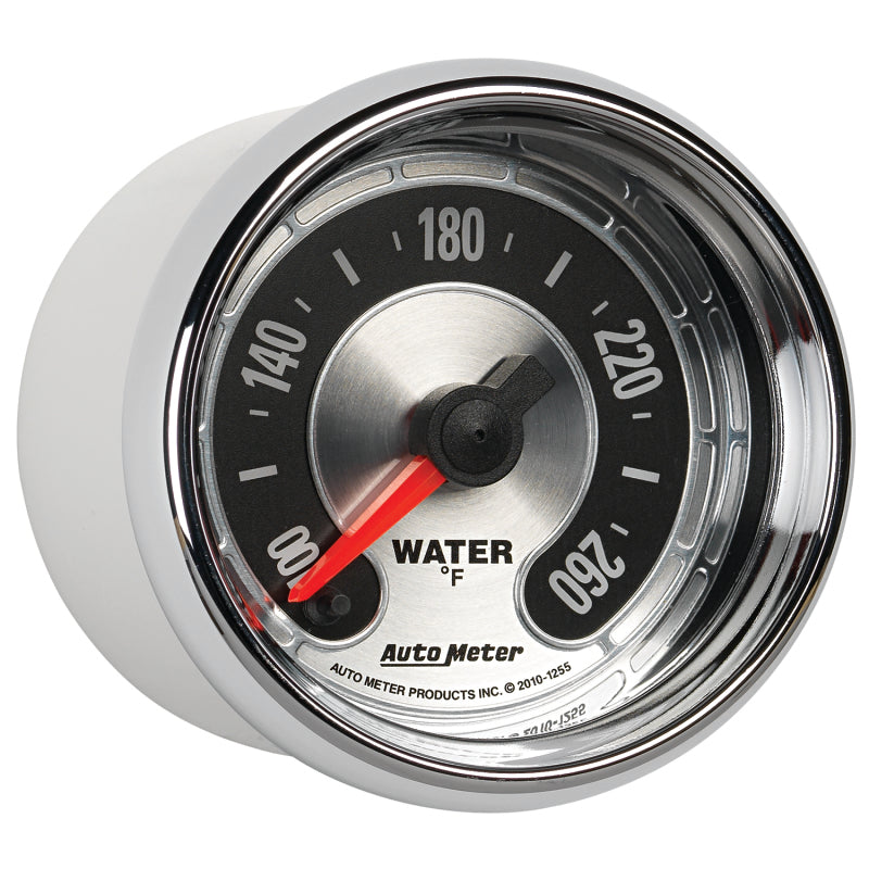 Autometer American Muscle 52mm Full Sweep Electric 100-260 Deg F Water Temperature Gauge 1255