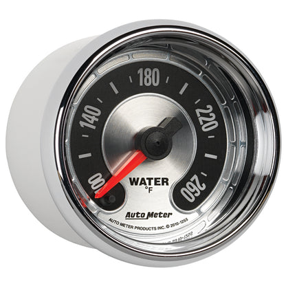 Autometer American Muscle 52mm Full Sweep Electric 100-260 Deg F Water Temperature Gauge 1255