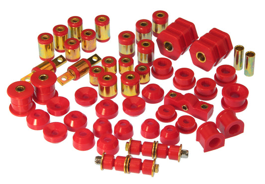 Prothane Total Vehicle Suspension Bushing Kit for 1996–2000 Honda Civic w/ All C-Arm Bushings, Red – 8-2008