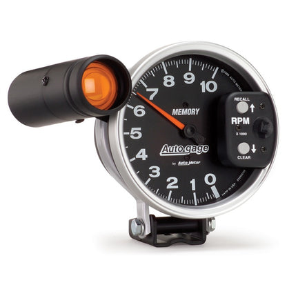 Autometer 5 inch 10K RPM w/ Monster Shift Lite / Memory Pedestal Tachometer 233906