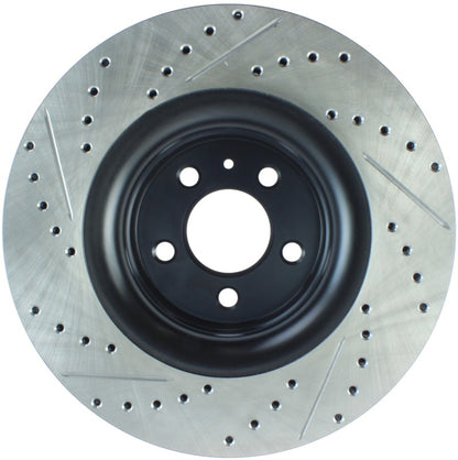 StopTech Slotted & Drilled Sport Brake Rotor - 2015 Ford Mustang Non-Brembo - Front Left - eliteracefab.com