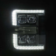 Load image into Gallery viewer, AlphaRex 11-16 Ford F-350 SD NOVA LED Proj Headlights Plank Style Chrm w/Activ Light/Seq Signal - eliteracefab.com