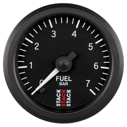 Autometer Stack 52mm 0-7 Bar M10 Male Pro Stepper Motor Fuel Pressure Gauge - Black ST3305